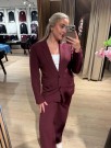 SLWRITA WIDE PANT TAWNY PORT  thumbnail