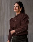 NADIA BLOUSE CHOCOLATE thumbnail