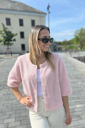 VILORY SS CARDIGAN CHERRY