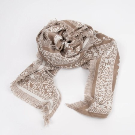 TREKANT SJAL BEIGE 