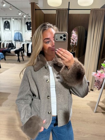 FQYANNA JAKKE MOLE MELANGE