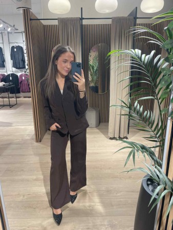 VIBINNIE BLAZER COFFEE BEAN