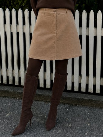FQOLANA SKIRT TAUPE