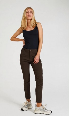 FQSOLVEJ ANKLE PANT MOLE BROWN