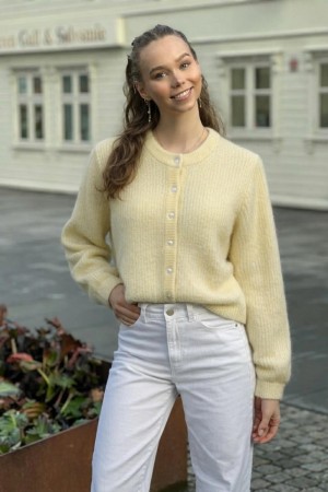 VILORY CARDIGAN PASTEL YELLOW