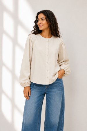 FQVIOLET BLOUSE MOONBEAM