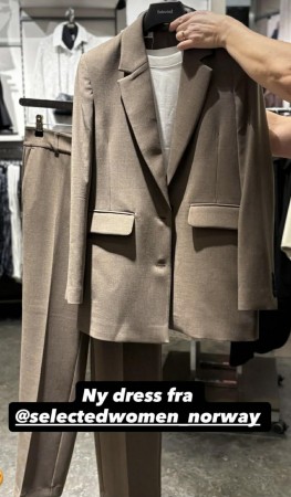 SLFRITA RELAXED BLAZER CAPPUCINO