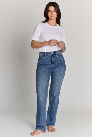 HANA JEANS 30 LENGDE MEDIUM BLUE