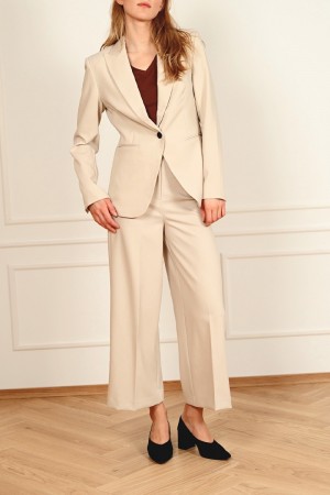 SLCORINNE CROPPED PANT OATMEAL